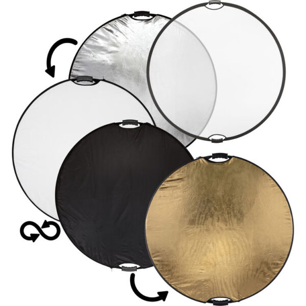 Impact 5-in-1 Collapsible Circular Reflector with Handles (42inch) - Image 3