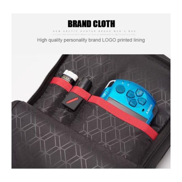 Arctic Hunter XB00100 Men Chest Bag USB Charging Sling Bag Waterproof - Image 6