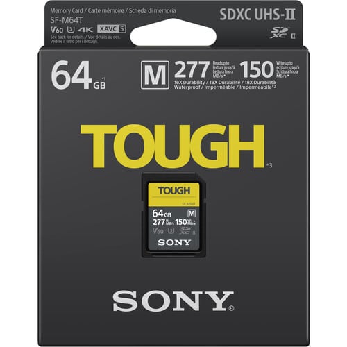 Sony SF-M Tough Series UHS-II SDXC Memory Card