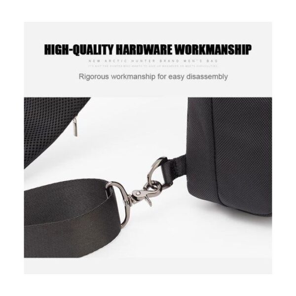 Arctic Hunter XB00100 Men Chest Bag USB Charging Sling Bag Waterproof - Image 2