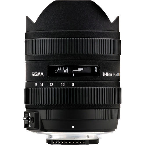 Sigma 8-16mm f/4.5-5.6 DC HSM Ultra-Wide Zoom Lens for Select Nikon DSLRs