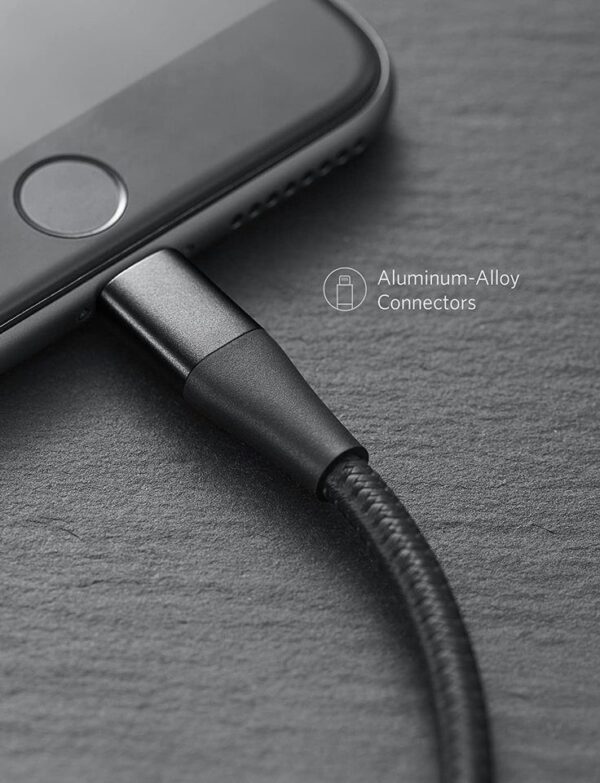 Anker A8652H11 PowerLine+ II USB-C Cable With Lightning 3ft - Black - Image 2