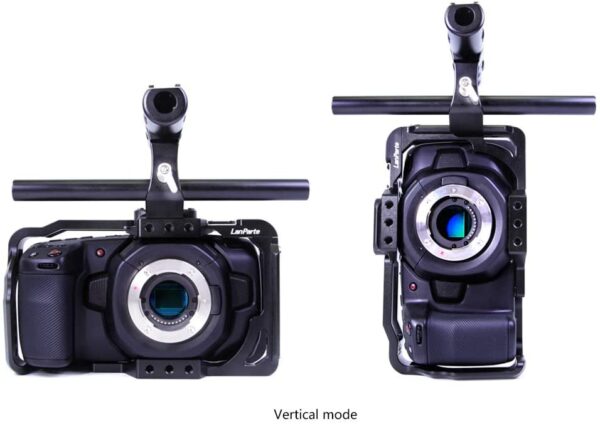 Lanparte BMPCC-4K Blackmagic Design Pocket Cinema Camera 4K Full Camera Cage with Free Samsung SSD Mount - Image 4