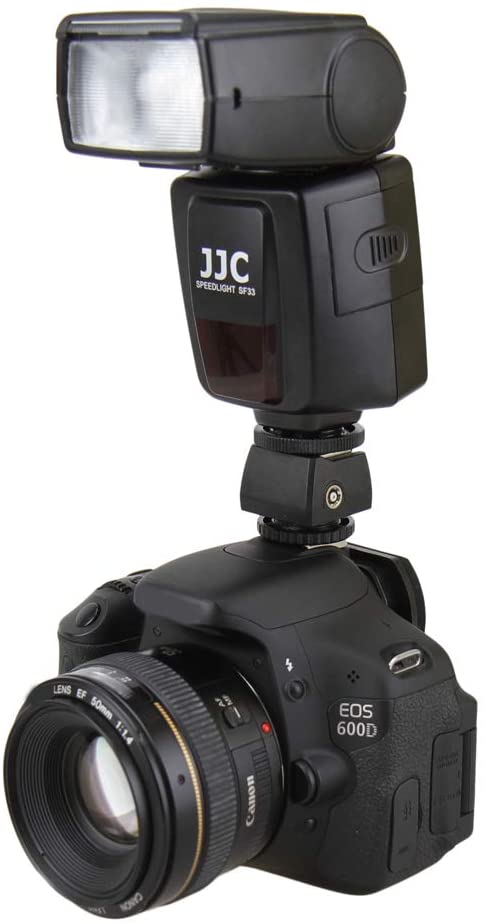 thumbnail image 2 of JJC JSC-8 Hot Shoe Adapter – PC Female Outlets & 3.5mm Mini For Studio Flash 2 of 6