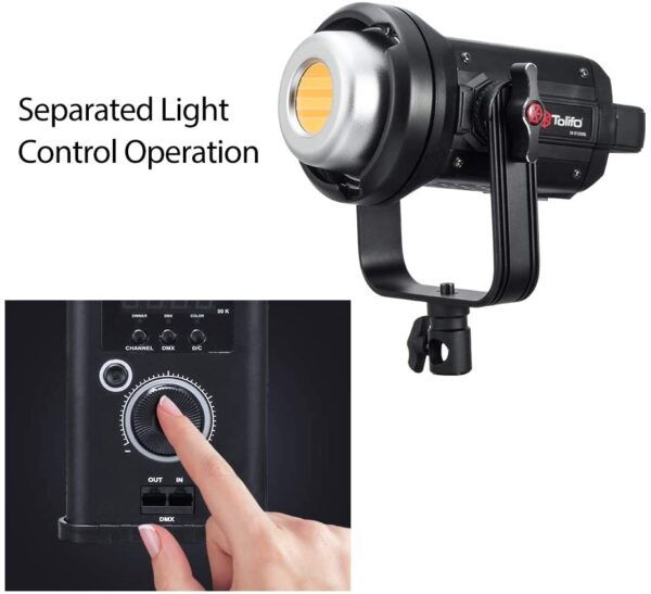 Tolifo SK-D1200BL 120w 3200K~5600K Bi Color Wireless Remote Control COB LED Light - Image 4