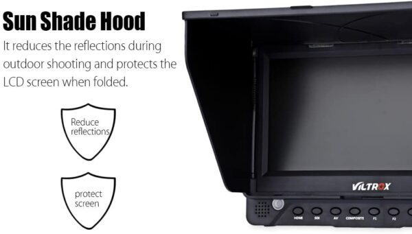 Viltrox DC-70 EX 7” 4K HD HDMI-SDI-AV Input Output Camera Video LCD Monitor Display - Image 5