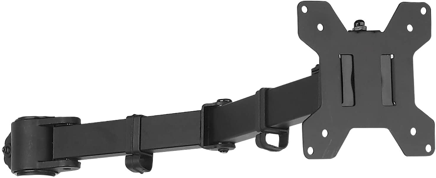 WALI Single Fully Adjustable Arm for WALI Monitor Mounting System (001ARM)- Black