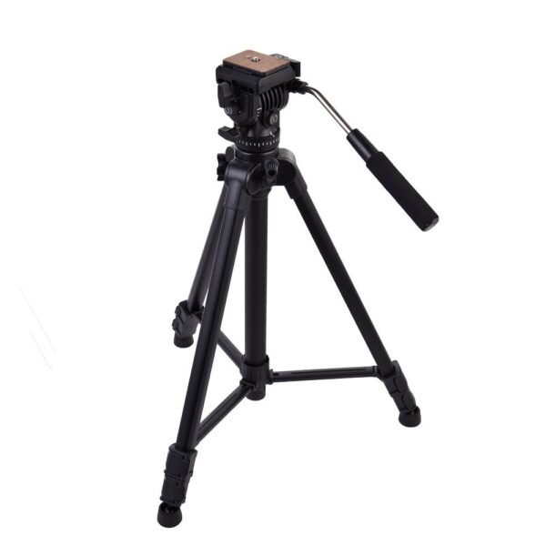 Kingjoy VT-1500 (166cm) Camera Video Tripod Aluminum Alloy with Fluid Drag Pan Tilt Head
