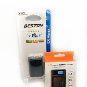 Beston NP-FZ100 Camera Battery + LCD Charger for Sony