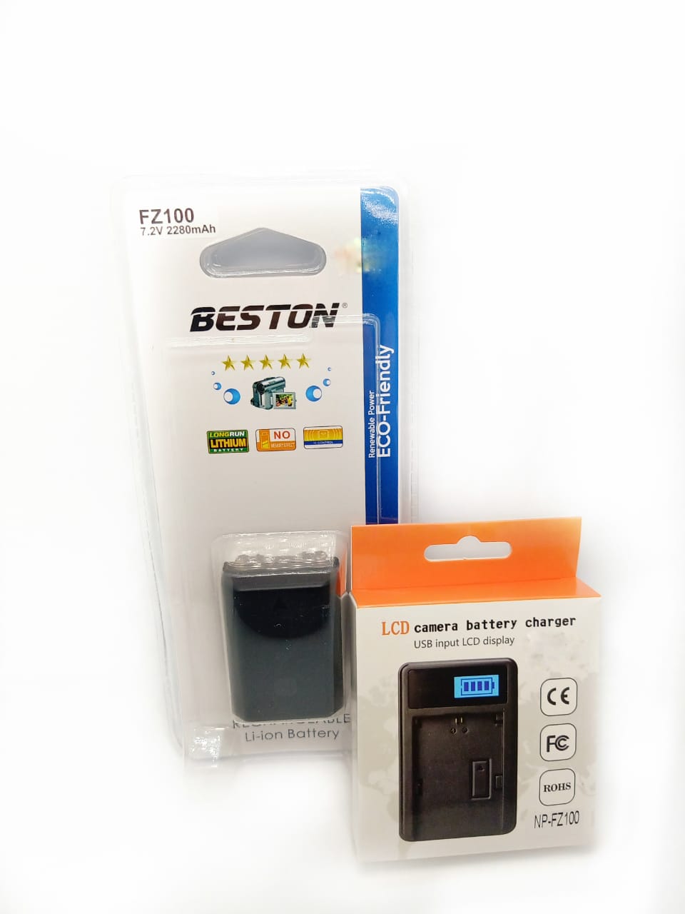 Beston NP-FZ100 Camera Battery + LCD Charger for Sony