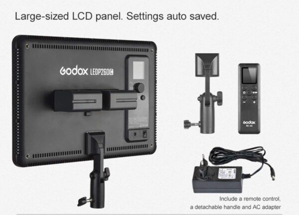 Godox LEDP260C Bi-Color LED Light Panel - Image 2