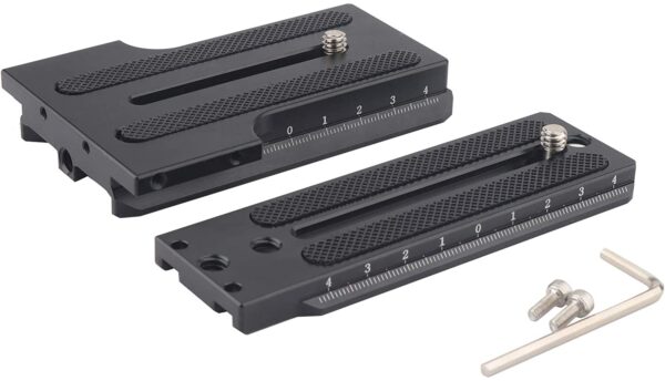 AFFVO L Bracket Vertical Plate Support Holder for Zhiyun Weebill-Weebill S-Crane 2-Crane 3-3S and Video Cameras- Left and Right Switchable - Image 5
