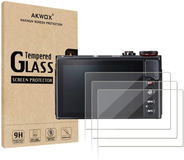 Akwox Screen Protector Tempered Glass Film (Pack of 3)