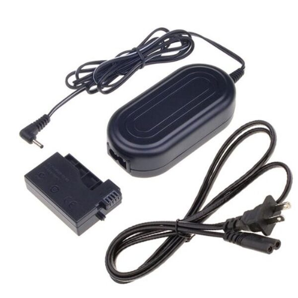 Generic Charger Kit for Canon Cameras - Gonine ACK-E8 AC Power Adapter Plus DR-E8 DC Coupler