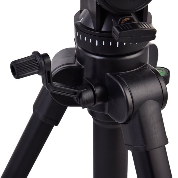 Kingjoy VT-1500 (166cm) Camera Video Tripod Aluminum Alloy with Fluid Drag Pan Tilt Head - Image 5
