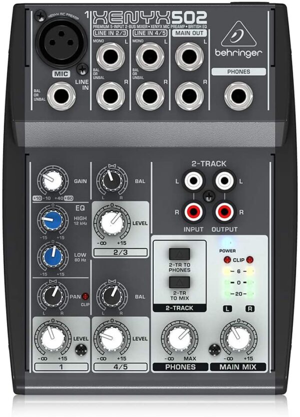 BEHRINGER- 5- 3-Pin XLR- 1-4inch TRS Phone (502)