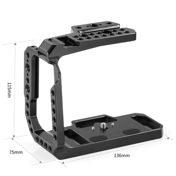 SMALLRIG BMPCC 4K Half Cage - Half Cage with Anti-Twist Mechanism and Built-in NATO Rails - 2254 - Image 3