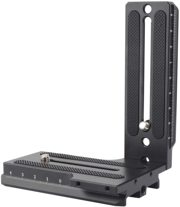 AFFVO L Bracket Vertical Plate Support Holder for Zhiyun Weebill-Weebill S-Crane 2-Crane 3-3S and Video Cameras- Left and Right Switchable - Image 7