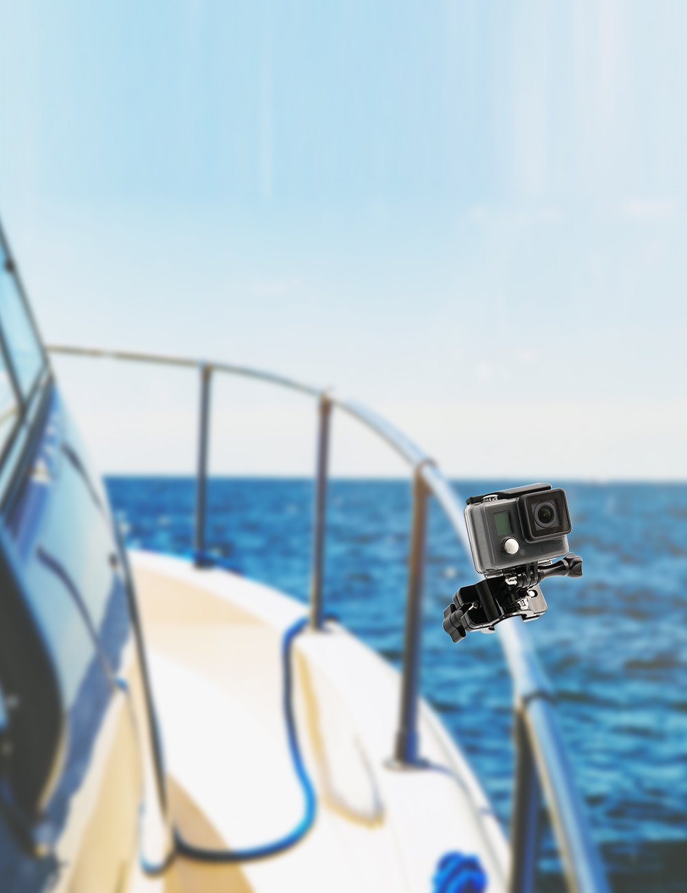 Motorcycle Handlebar Mount for Gopro Hero 7 6 5 4 3+ 3 - الصورة 5