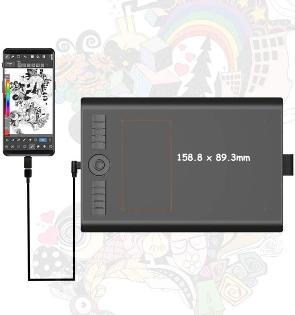 GAOMON M10K PRO 10 x 6.25 Inches Art Digital Graphic Tablet. - Image 5