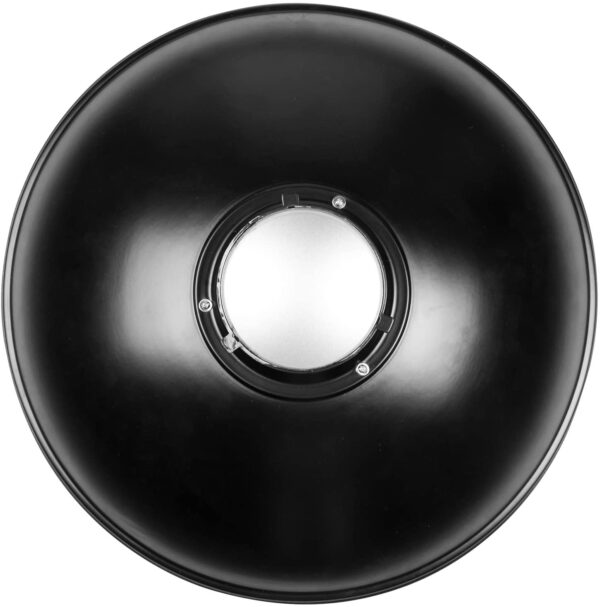 Generic Beauty Dish 16in-42cm Standard Reflector With Honeycomb Grid- White Diffuser Sock - Image 3