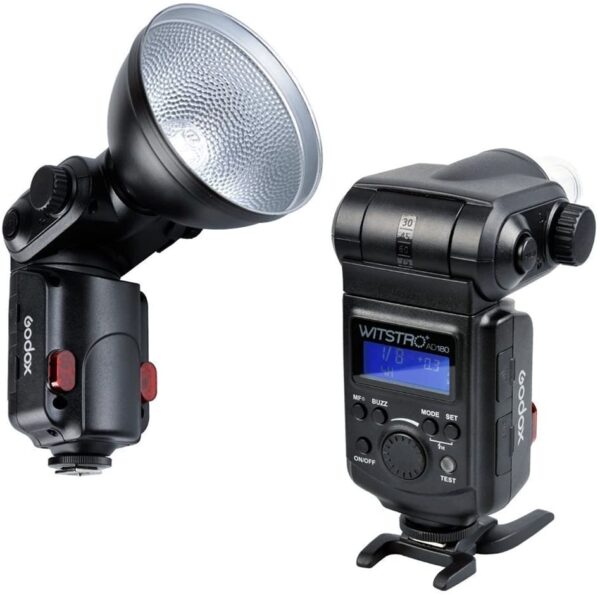 ⁦Godox AD180 Witstro 180W Powerful Portable Bare Bulb Flash for DSLR⁩ - الصورة ⁦8⁩