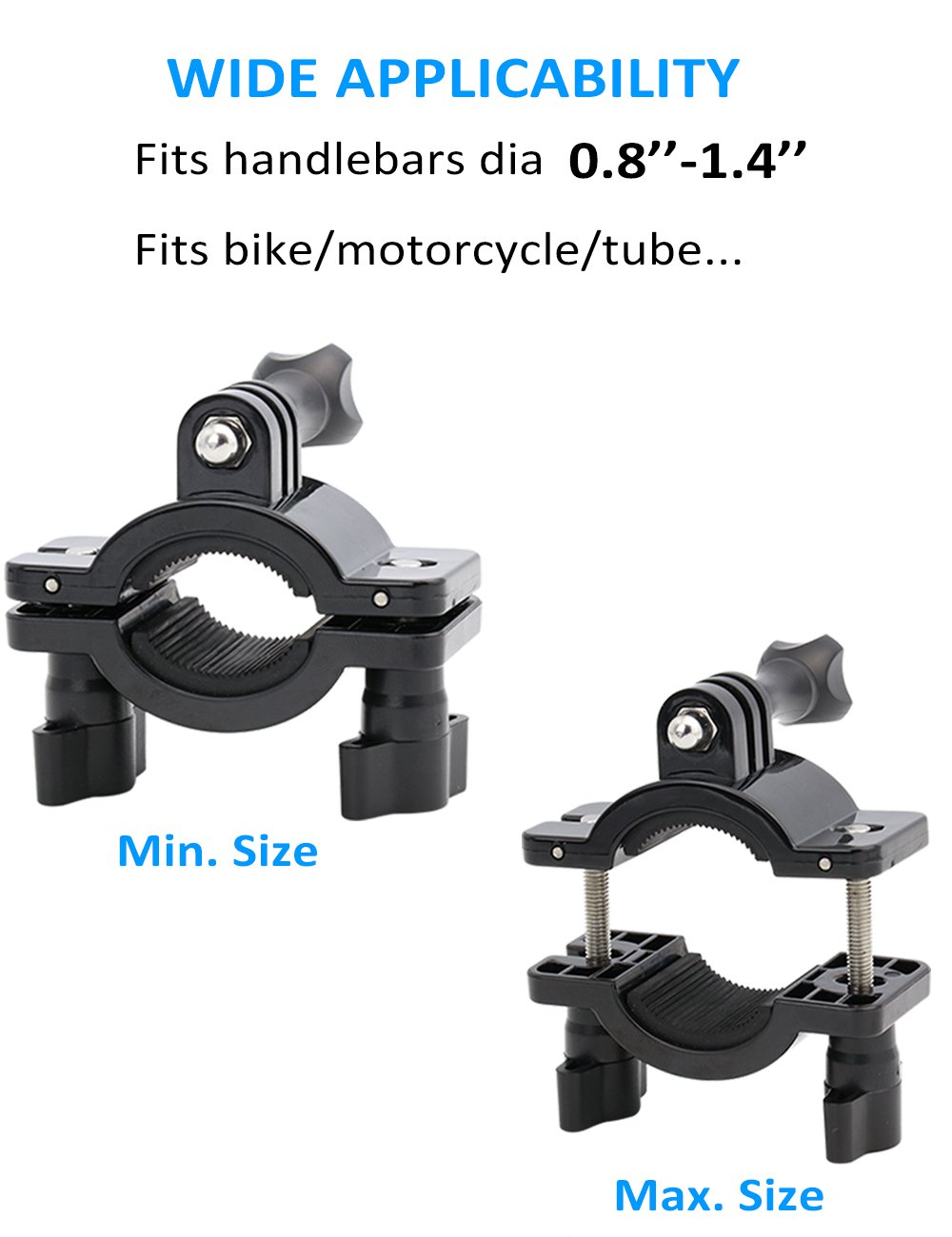 Motorcycle Handlebar Mount for Gopro Hero 7 6 5 4 3+ 3 - الصورة 2