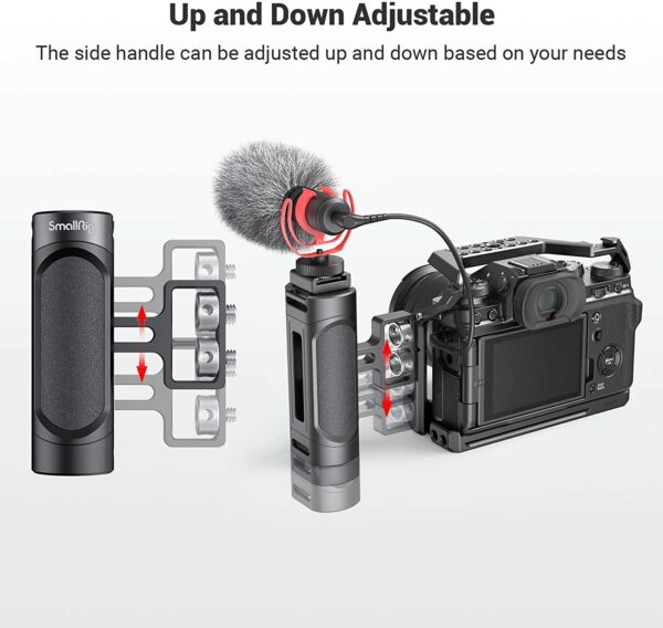 ⁦SmallRig Mini Side Handle with Dual 1-4inch-20 Screw Mount⁩ - الصورة ⁦5⁩