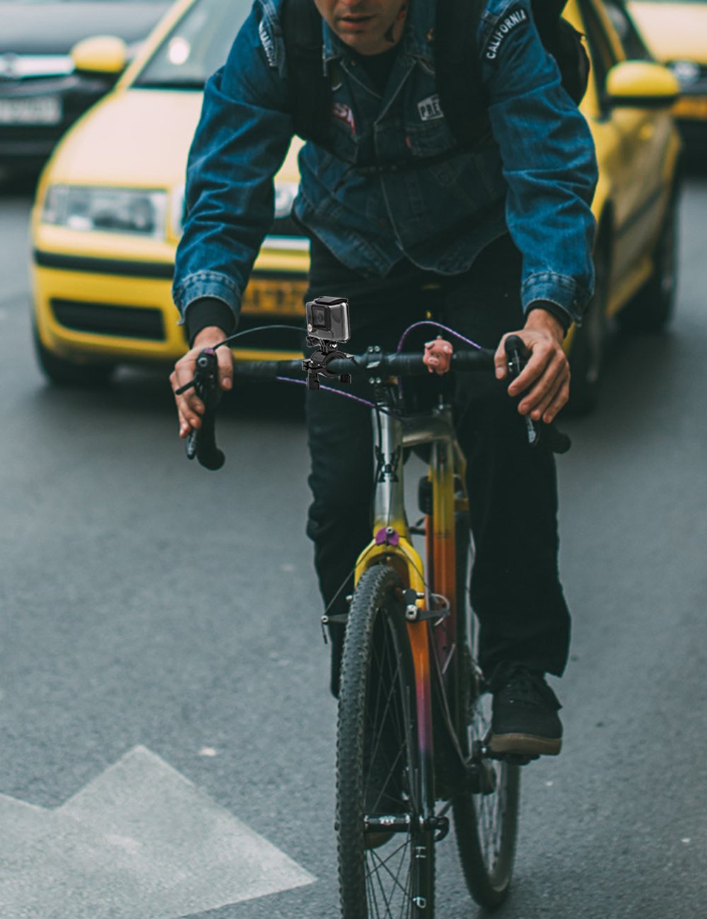 Motorcycle Handlebar Mount for Gopro Hero 7 6 5 4 3+ 3 - الصورة 4