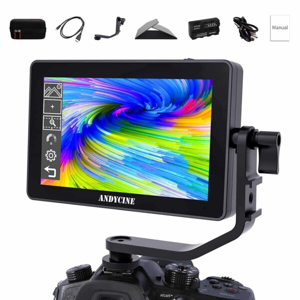 ANDYCINE A6 Plus 5.5inch Touch IPS 1920X1080 4K HDMI Camera Monitor 3D Lut,Waveform, Camera Video Field Monitor