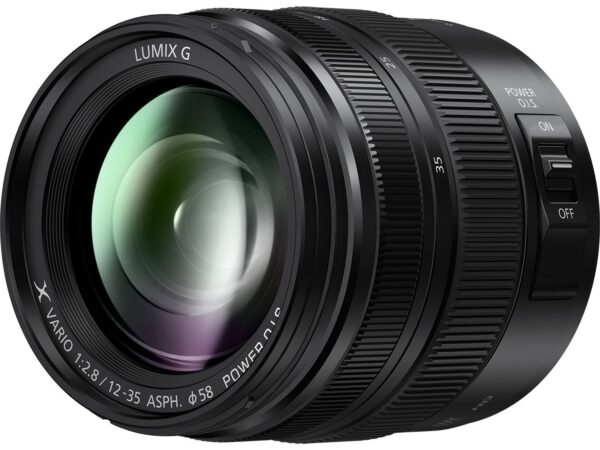 ⁦PANASONIC LUMIX G X VARIO II PROFESSIONAL LENS- 12-35MM- DUAL I.S. 2.0 WITH POWER OPTICAL I.S.- MIRRORLESS MICRO FOUR THIRDS- H-HSA12035 (2017 Model - USA BLACK)⁩ - الصورة ⁦4⁩