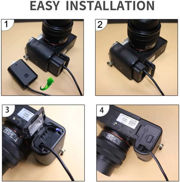 Gonine NP-FZ100 Dummy Battery NP FZ100 DC Coupler AC Power Adapter Supply. - Image 5