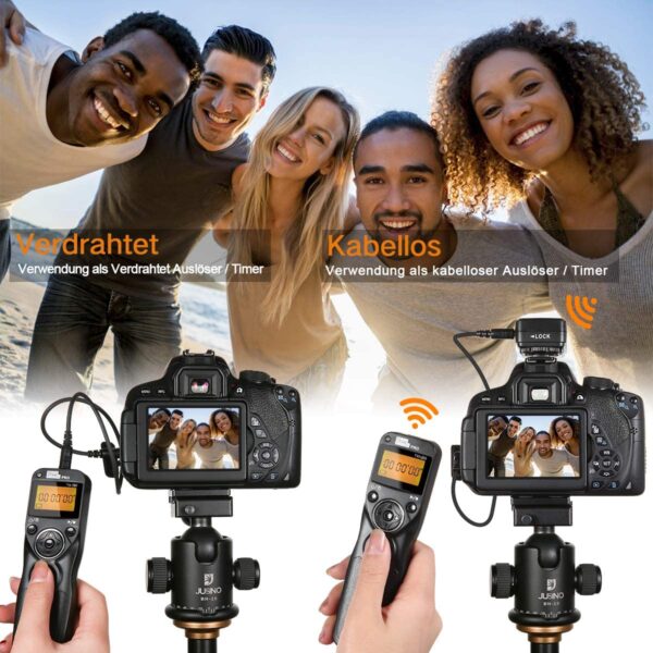 Pixel TW-283-N3 LCD Wireless Shutter Release Timer Remote Control for Canon - Image 2