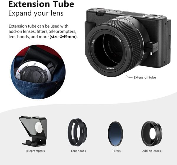 Neewer Wide Angle Lens Compatible with Sony ZV1 Camera - Image 8