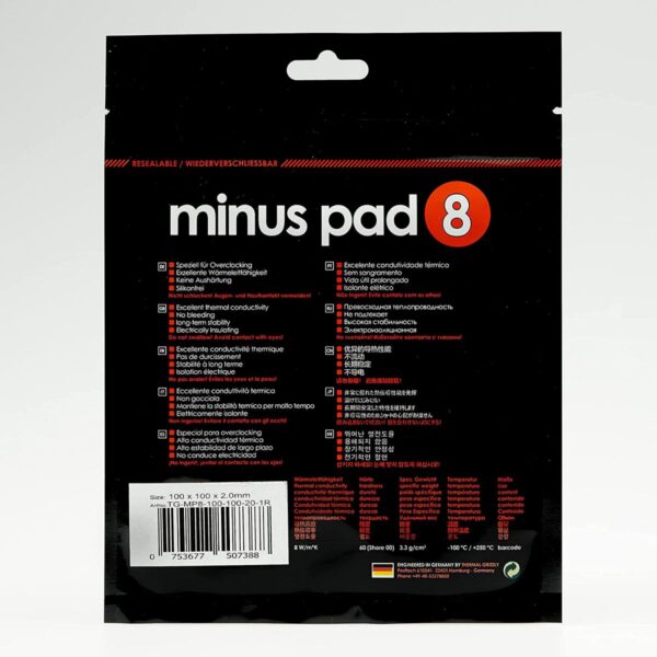 Thermal Grizzly Minus Pad 8 Thermal Pads – 100 X 100 X 2.0 MM - Image 3