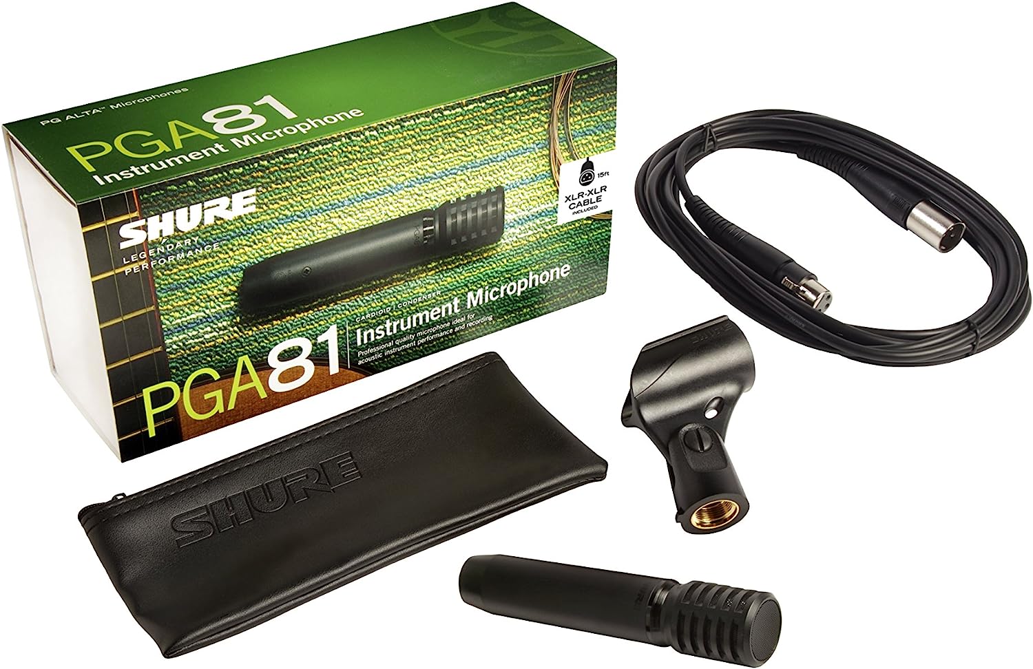 Shure PGA81-XLR Cardioid Condenser Instrument Microphone with Cable (4.5m) - الصورة 3