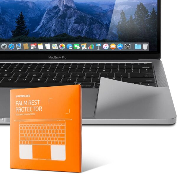 UPPERCASE Premium Palm Rest Protector Skin Cover Set for MacBook Pro 16inch Space Grey (2019 MacBook Pro 16 with Apple Model Number: A2141)
