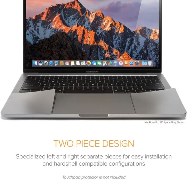 UPPERCASE Premium Palm Rest Protector Skin Cover Set for MacBook Pro 16inch Space Grey (2019 MacBook Pro 16 with Apple Model Number: A2141) - Image 2