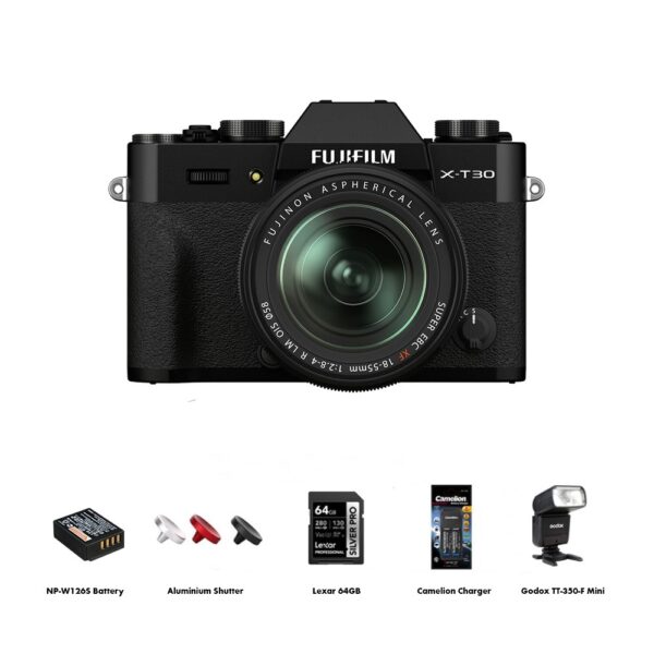 FUJIFILM X-T30 II Mirrorless Camera with 18-55mm Lens (With FREE Gifts)