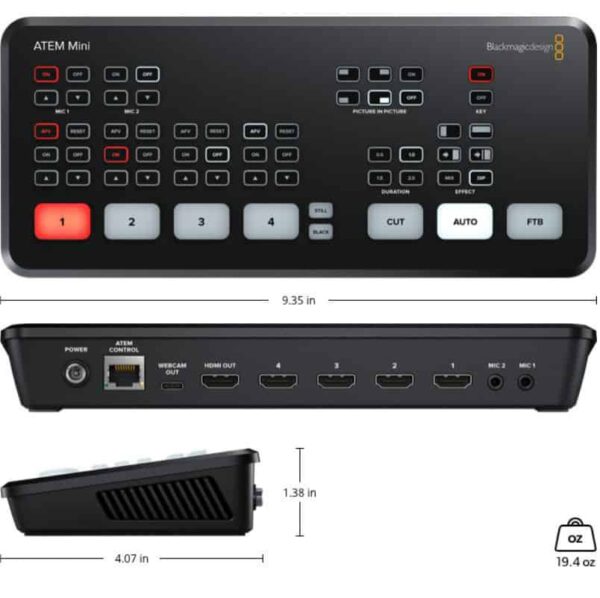 Blackmagic Design ATEM Mini HDMI Live Stream Switcher - Image 3