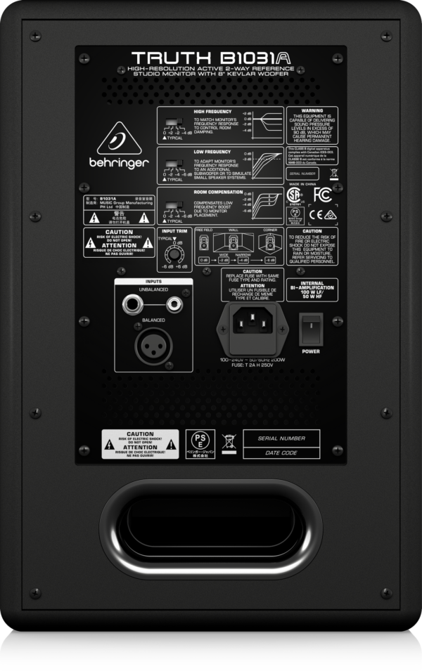 Behringer Truth B1031A 8 inch Powered Studio Monitor - Image 4