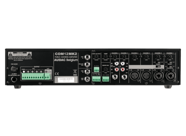⁦Audac COM12 PUBLIC ADDRESS AMPLIFIER 120W 100V⁩ - الصورة ⁦2⁩