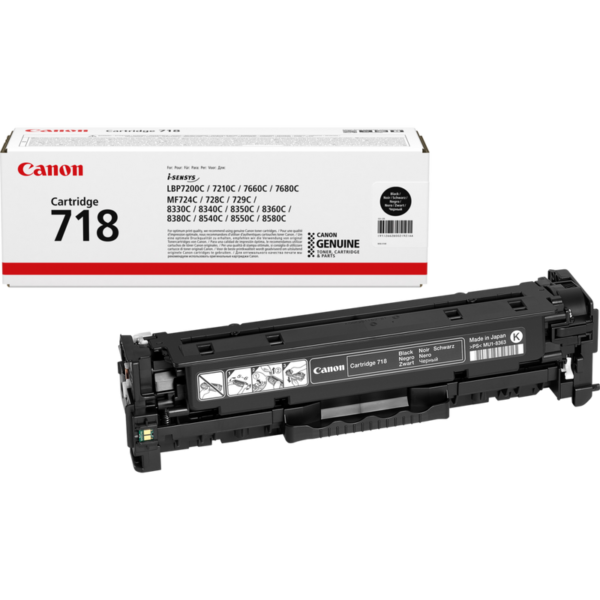 Canon 718BK Black Toner Cartridge