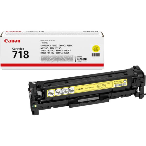 Canon 718Y Yellow Toner Cartridge