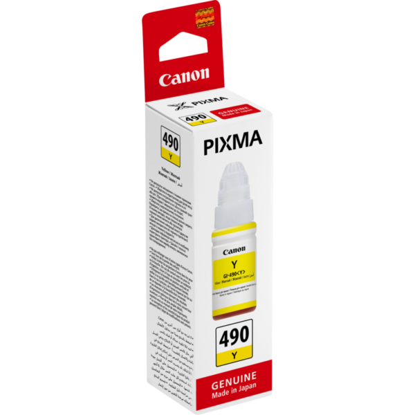 Canon GI-490 Yellow Ink Bottle - Image 2