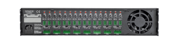 Audac DPA616 SIXTEEN-CHANNEL CLASS-D AMPLIFIER 16 X 60W