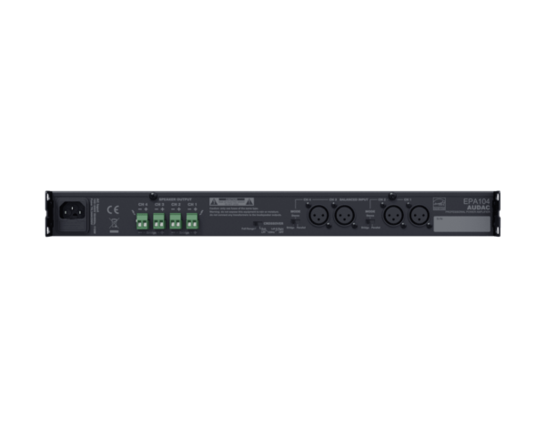AUDAC EPA104 QUAD-CHANNEL CLASS-D AMPLIFIER 4 X 100W - CROSSOVER - Image 2