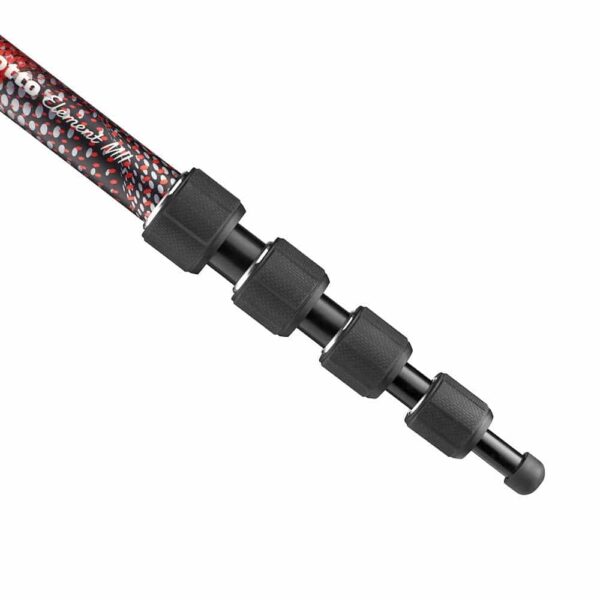 Manfrotto MMELMIIA5RD Element MII Monopod Red - Image 5