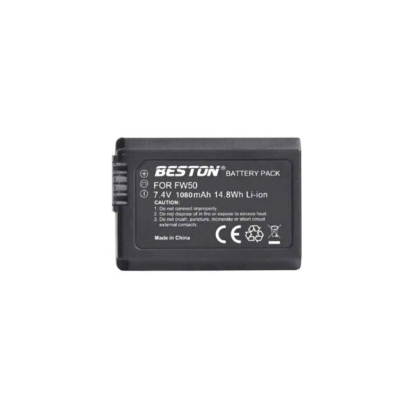 Beston 1080mAh Battery Replacement NP-FW50 for Digital Camera Alpha A Series - Image 2