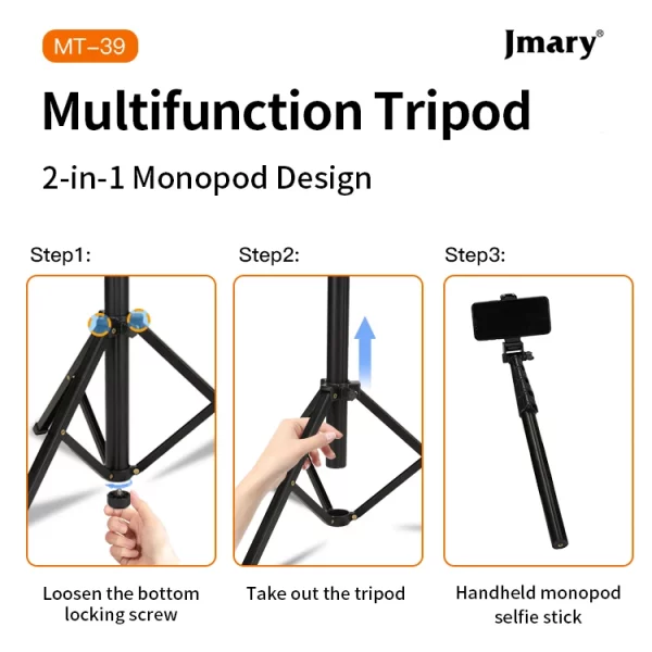 Jmary MT-39 Portable Tripod Stand - Image 4